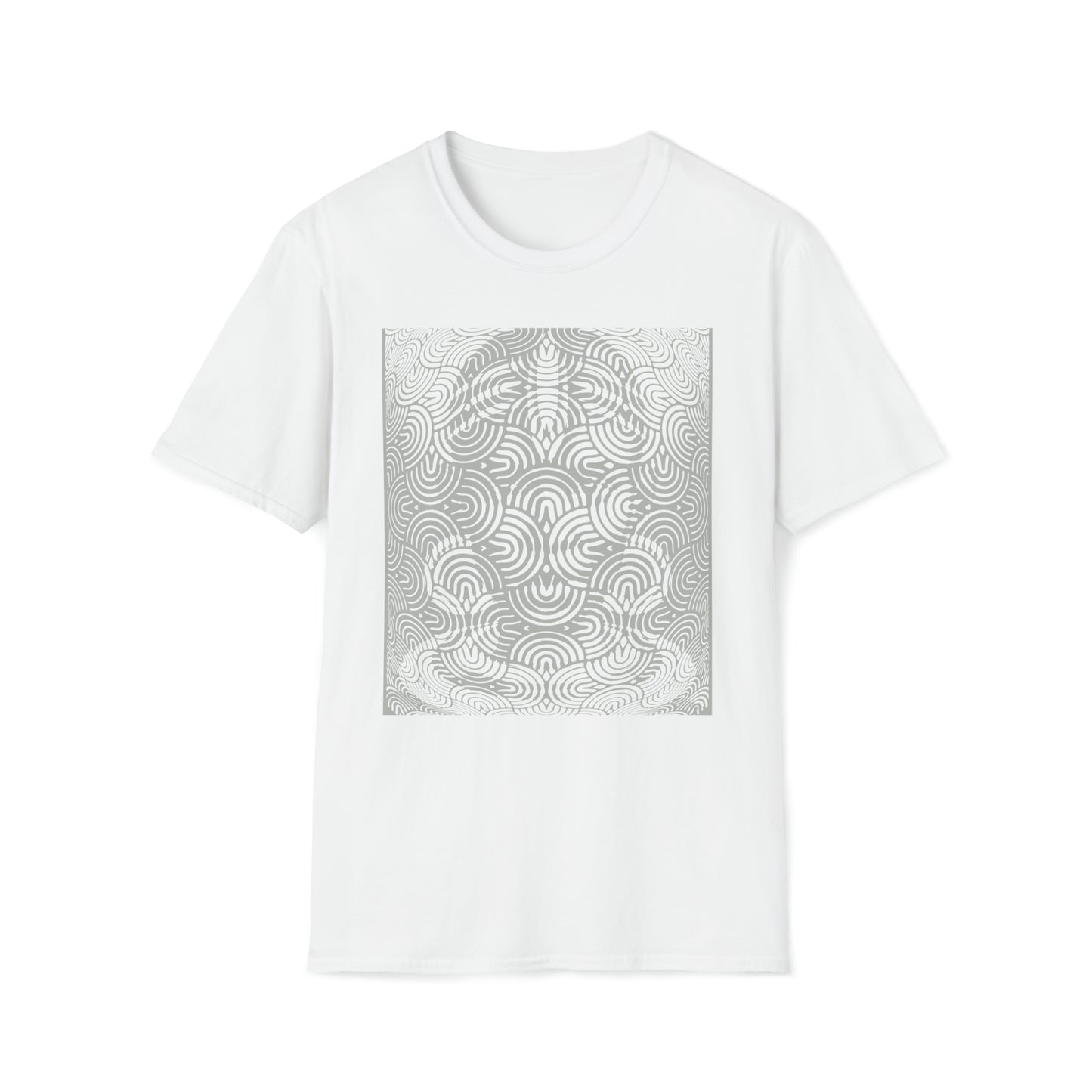 100% Cotton T-shirt featuring a stunning design of an African Goddess, Front side image. White color tee shirt.  