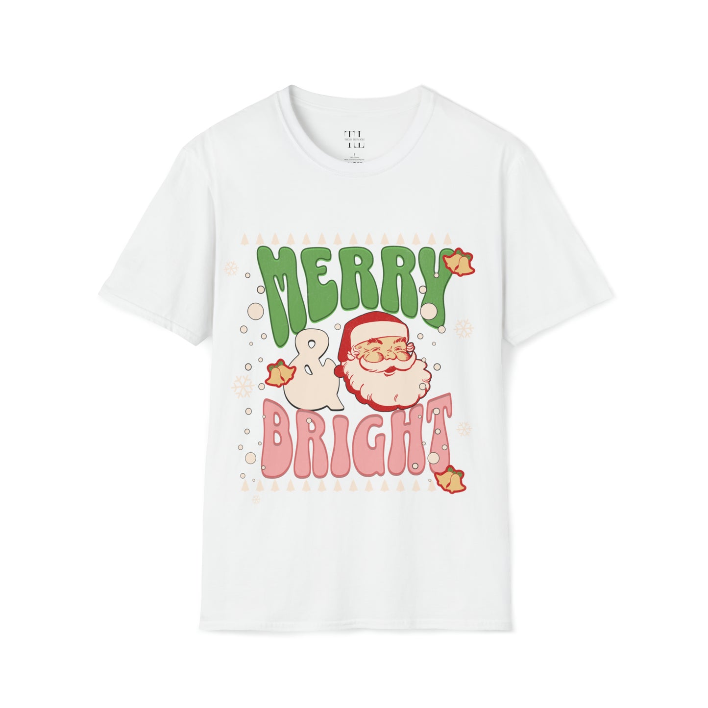 Bright Santa Holiday T Shirt