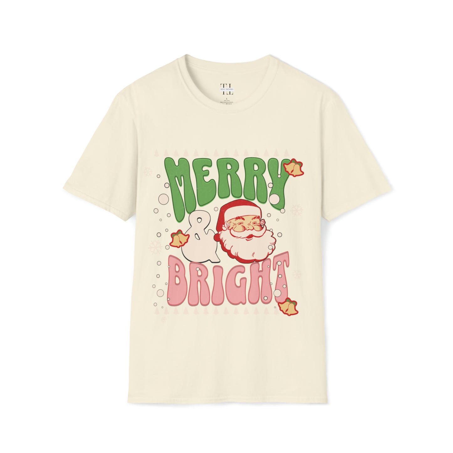 Bright Santa Holiday T Shirt